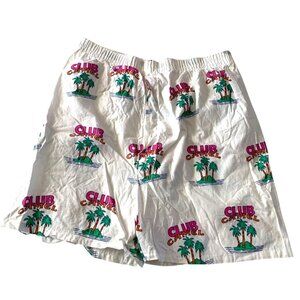Club Camel Adult Size XL Boxer Shorts White Pink Pull On